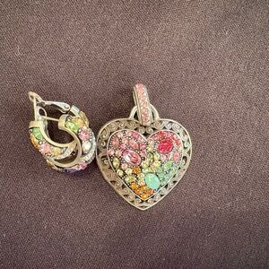Brighton Pendant & Pierced earrinhgs